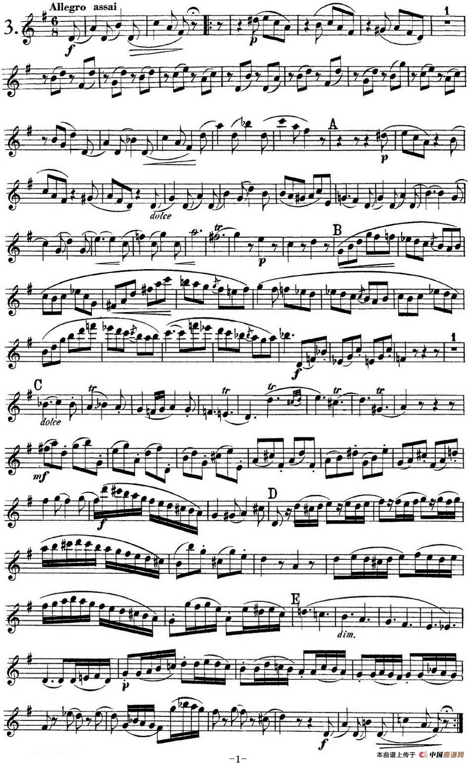 库劳长笛二重奏练习曲Op.10——Flute 2（No.3）(1)_原文件名：F_FAYF_页面_13.jpg