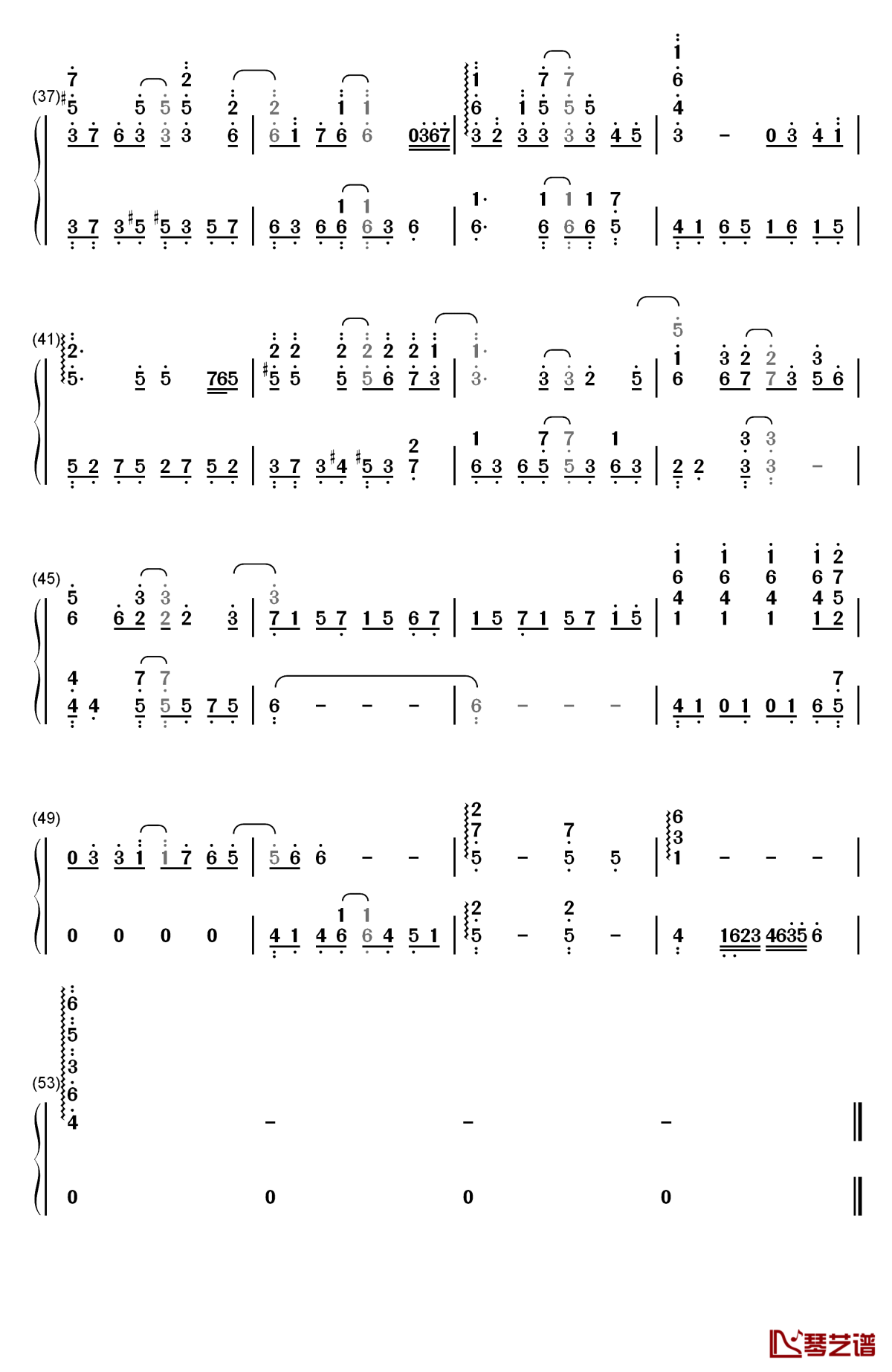 Travelers tale钢琴简谱-数字双手-riya3