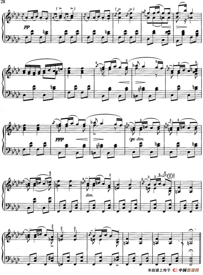 不可不弹的世界钢琴名曲：音乐瞬间（第3首）